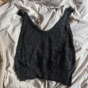 Rachel Comey Black Sparkle Tank Top